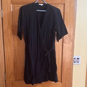 Eileen Fisher Classic Black wrap dress